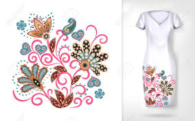 Pola bunga tradisional vektor pola klasik. Embroidery Colorful Trend Floral Pattern Vector Traditional Royalty Free Cliparts Vectors And Stock Illustration Image 104740769