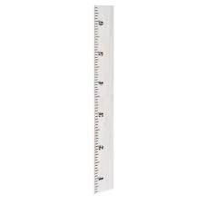 Kate And Laurel White 6 5 Ft Wooden Growth Chart 211752