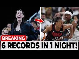Indiana Fever BREAK 6 RECORDS In WIN Against Seattle Storm! Caitlin Clark  FIRED UP! - YouTube
