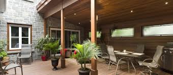 Restaurant traditionnel qui propose des produits frais et de saison, situé au pied du funiculaire,doté d'une terrasse exposée plein sud l'après midi et à. Espace Exterieur Unique Verriere 3 4 Saisons En Bois D Acajou