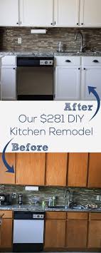 Our 281 Diy Kitchen Remodel Diy Painting Oak Cabinets White Adding Wood Trim To Make Shaker Style Cab Diy Kitchen Remodel Kitchen Remodel Small Diy Kitchen