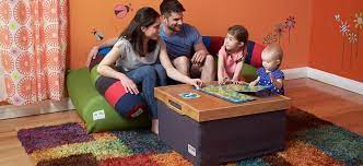 The Yogibo Playroom Perfect For Families With Young Children Playroom Design Bean Bag Chair Playroom