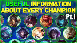MORE Useful Information About EVERY League of Legends Champion! Pt.1 -  YouTube