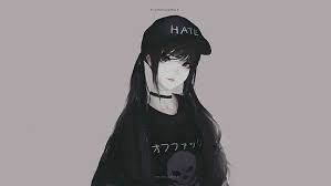 See more ideas about female anime hairstyles, anime hair, chibi hair. Hd Wallpaper Black Haired Girl Anime Wallpaper Twintails Monochrome Black Hair Wallpaper Flare