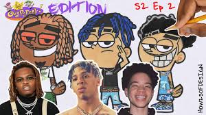 How to draw nle choppa | famous hoes step by step. Draw Rappers As Cartoons Gunna Lil Mosey Nle Choppa S2 Ep2 Rappers Mosey Rapper Art