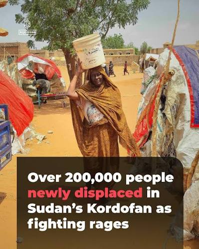 UN warns of surging displacement in #Sudan's Kordofan, with more than 200,000 people newly displaced since late last year as power and water infrastructure come under attack in El Obeid.⁣ ⁣ 🔗Tap