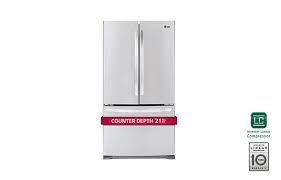 Counter depth refrigerator recommended enclosures as you can see the average recommended enclosure size is about a half inch taller and wider than the dimensions of the fridge and almost a full inch deeper. Lg Lfc21776st 3 Door French Door Counter Depth Refrigerator Lg Usa