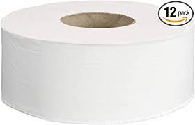 Amazon Com Amazoncommercial Rollo De Papel Higienico Jumbo 12 Unidades Industrial Y Cientifico
