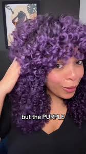When the color delivers 💜💜💜 @TheModelpreneurCoach adds a POP of color  and definition to her curls with our Purple Color Hair Wax! #haircolor  #temporaryhaircolor #hairtransformation #curlyhair ...