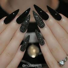 Black And Teal Stiletto Nails Pin By Becca Sanchez Piatek On Nails Stiletto Nails Designs Gorgeous Nails Nail Designs