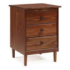 There are no visible maker's marks. Delacoradelacora We Bdr3dns Franklin County 15 Wide Three Drawer Plastic And Wood Nightstand Walnut Indoor Furniture Storage Nightstand Dailymail