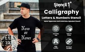 Download this set of free calligraphy as individual letter templates from a through z below. Amazon Com Stencil1 Letter Stencils 5 Old English Calligraphy Letters Numbers Mylar Uppercase And Lowercase Alphabet For Hand Painting Drawing Cutting Perfect For Lettering On Wood Vinyl More