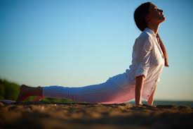 Flowing yoga movement