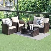 The addition of a patio table or a conversation set can elevate your backyard to a warm and inviting area perfect for hosting all your outdoor gatherings. Patio Sets Walmart Com