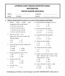 Dikutip dari buku bank soal matematika sd kelas 4, 5, & 6 oleh uly amalia, pecahan dalam matematika adalah bilangan yang menyatakan perbandingan suatu bagian terhadap keseluruhan. Latihan Soal Matematika Kelas 5 Semester 1