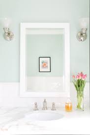 How about a way to make your small bathroom seem bigger? Mint Green Bathroom Paint Colors Design Ideas