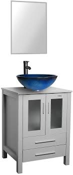 Rectangular bathroom vanity bathroom sink bowl countertop oval horse pattern porcelain ceramic wash basin bathroom sink. Bathroom Sink Vanities Accessories B02ga11 30 Water Saving Faucet U Eway 24 Grey Bathroom Vanity Tempered Glass Vessel Sink Combo Style Sink 1 5 Gpm Faucet Oil Rubbed Bronze Bathroom Vanity Top With Sink Bowl 20 Inch Deep Kitchen