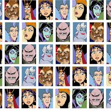 Disney Villains Grid Faces Fabric 100% Cotton Fabric From Springs Creative  - Etsy