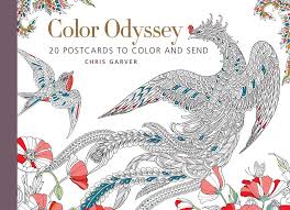 The 250 gsm paper is quite thick to make the cards suitable for mailing. Color Odyssey Postcard Book 20 Postcards To Color And Send Postcard Books Amazon De Garver Chris Fremdsprachige Bucher