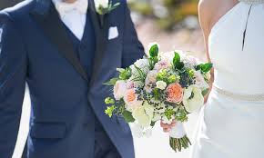 Two silk flower bouquets are perfect for bridal party. Wedding Flowers Toronto Bridal Bouquets Arrangements Wedding Florist