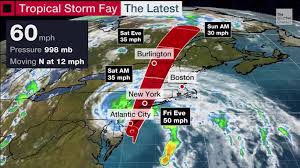 Tropical storm fay is a currently active tropical cyclone located near the outer banks of north carolina, and threatening to strike new jersey and new york. Quite Unusual Tropical Storm To Pass Through Vermont Late Friday Vtdigger