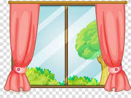 Cartoon fabric drapery in movie or opera vector illustration collection. Pink Curtain And Glass Window Illustration Window Curtain Cartoon Windows Transparent Background Png Clipart Window Illustration Paper Doll House Clip Art