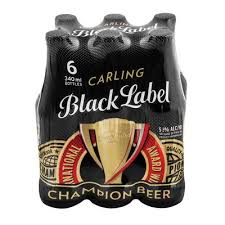 Carling , formerly known as carling black label , is a mass market lager in the united kingdom with an alcohol content of 4.0%. Carling Black Label Beer Bottles 6 X 340ml Cheersclub Co Nz