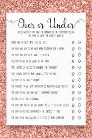 Editable Over Or Under Over Or Under Baby Shower Game Baby Shower Quiz Coed Shower Baby Shower Games Instant Download Editable In 2020 Online Baby Shower Virtual Baby Shower Games Virtual