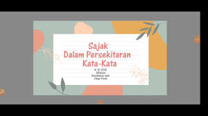 Kalimat sindiran juga tidak mengandung kalimat yang kotor, sombong, angkuh, kasar. Sajak Dalam Persekitaran Kata Kata Youtube