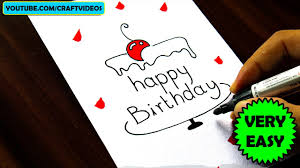 Make a birthday card online ⏩ crello make your friends and family feel happy birthday card generator create incredible happy birthday.create your own happy birthday card in minutes. Birthday Card Drawing Easy Youtube
