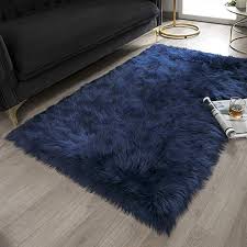 Find your perfect rug today. Amazon Com Ashler Soft Faux Rectangle Fur Chair Couch Cover Navy Blue Area Rug For Bedroom Floor Sofa Livin Fur Rug Living Room Bedroom Rug Navy And White Rug
