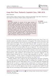 Ruok ff thailand vs indonesia, ikuti saya. Pdf Crazy Rich Thais Thailand S Capitalist Class 1980 2019
