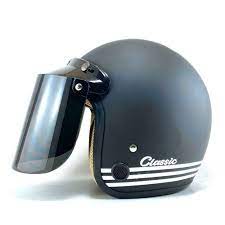 Helm bogo merupakan helm yang memberikan kesan retro klasik terhadap penggunanya. Jual Helm Bogo Classic Black Doff List Putih Kaca Datar Retro Sni Dewasa Online April 2021 Blibli