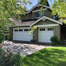 Modern design garage door installation