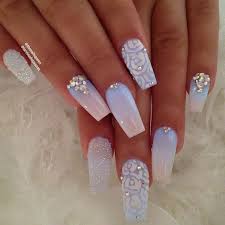Pintereѕt Sara Legito Diamond Nail Art Design Diamond Nails Cute Acrylic Nails