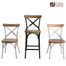 Make your restaurant stand out! Commercial Industrial Loft Style High Bar Chair With Timber Wood Seating For Bar Restaurant Cafe Shop 657f H75 Stw Jiemei