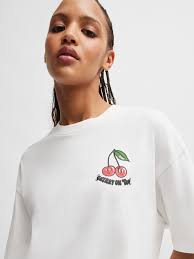 Buy HUGO White 100% Cotton Jersey Printed T-Shirt from Next Netherlands