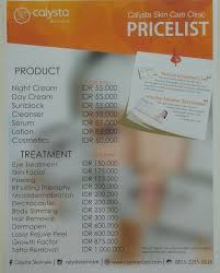 Bandingkan harga perawatan kulit natasha terbaru, dan temukan tutorial makeup, korean skin care, juga review produk natasha lainnya. Daftar Harga Perawatan Di Calysta Skin Care Daftar Ini