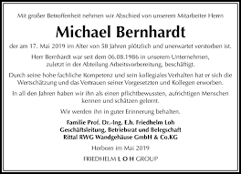 Traueranzeigen von Michael Bernhardt