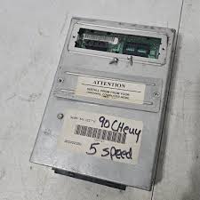 87-91 Chevy 1500 ECM ENGINE CONTROL COMPUTER PCM ECU MANUAL 1227747 NO PROM  CHIP
