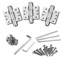 3pcs Self Closing Aluminum Gate Hinges | Hydraulic | 4.5x4.5 | 7ft | 200 lbs | 1 ¾” Thick | W41M-450-B3