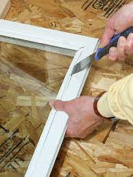 If your window does not have glazing bars the procedure is almost the same with the exception that a 45° bead of putty is used in. Replacing Window Glass Better Homes Gardens