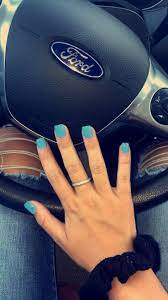 Nails Acrylic Square Babyblue Blue Short Ad Short Square Acrylic Nails Square Acrylic Nails Short Acrylic Nails
