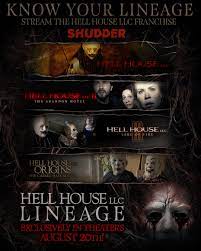 Know your lineage. ㅤ Stream the Hell House LLC franchise on Shudder before  Hell House LLC: Lineage rolls into theaters August 20th. Get your tickets  now.