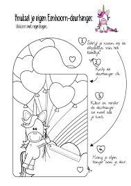 Kleurplaten en kleu eenhoorn kleurplaten tropicalweather. Diy Gratis Te Downloaden Deurhanger Kleurplaat Met Een Unicorn En Hartjes Ballonnen Vi Eenhoorn Ambachten Eenhoorn Verjaardagsfeestjes Eenhoorn Uitnodigingen
