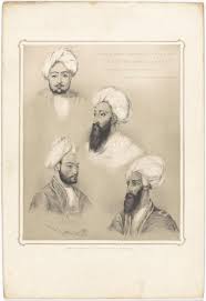 File:Lithograph titled 'Dost Mahomed Khan (Dost Mohammad Khan) and Part of His Family', by Emily Eden in 1841 (in Calcutta), published in 'Portraits of the Princes & People of India' in 1844.jpg - Wikimedia Commons