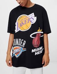 Explore a wide range of the best lakers t shirt on besides good quality brands, you'll also find plenty of discounts when you shop for lakers t shirt during big. Mens T Shirts Bershka Nba T Shirt Black By Grantzau