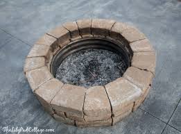Table tops are available in a variety of materials and finishes. Diy Fire Pit Table Top The Lilypad Cottage