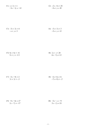 To solve a system of two linear equations, we want to find the values of the variables that are explain your answer. 30 Systems Of Equations Worksheet Free Worksheet Spreadsheet