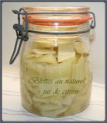 Conserves Maison Tableau Cuisson Recette De Blettes Recettes Bocaux Recettes De Conserve